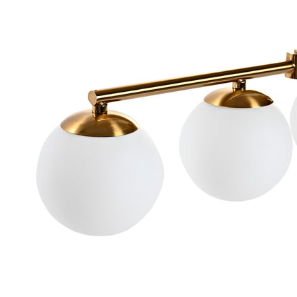 Deckenlampe DKD Home Decor Kristall Gold Metall Weiß (82 x 15 x 20 cm)
