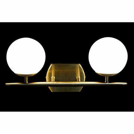 Wandleuchte DKD Home Decor Kristall Gold Metall Weiß 220 V 40 W Moderne (42 x 15 x 20 cm)
