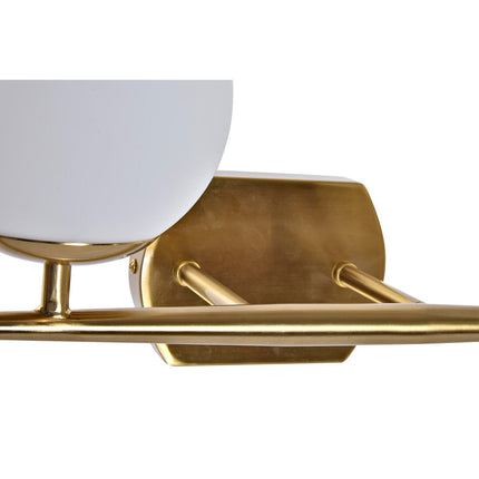 Wandleuchte DKD Home Decor Kristall Gold Metall Weiß 220 V 40 W Moderne (42 x 15 x 20 cm)