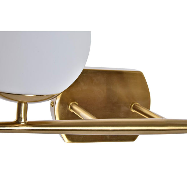 Wandleuchte DKD Home Decor Kristall Gold Metall Weiß 220 V 40 W Moderne (42 x 15 x 20 cm)