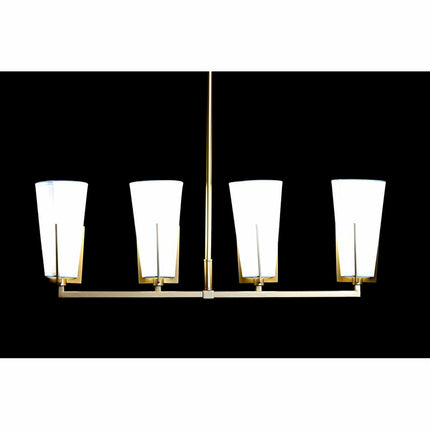 Deckenlampe DKD Home Decor Kristall Gold Metall Weiß (67 x 14 x 22 cm)