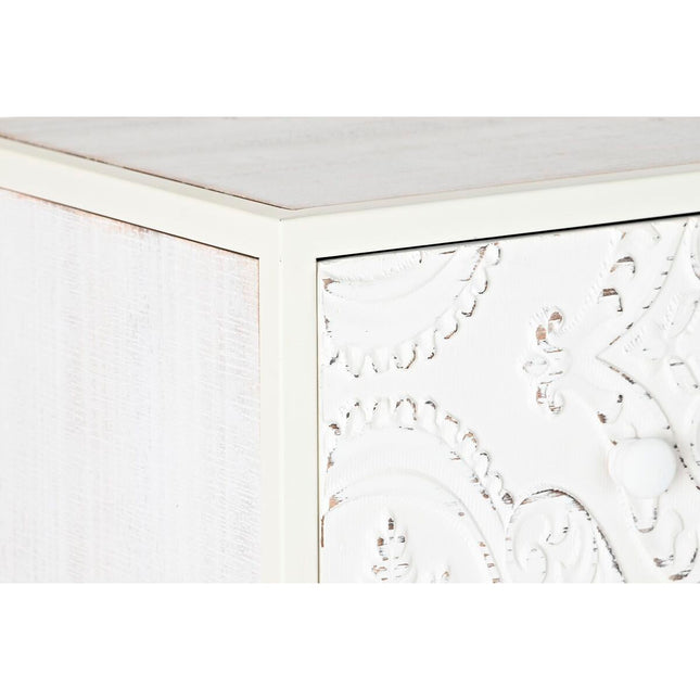 Kommode DKD Home Decor Tanne MDF Weiß Araber (80 x 34 x 80 cm)