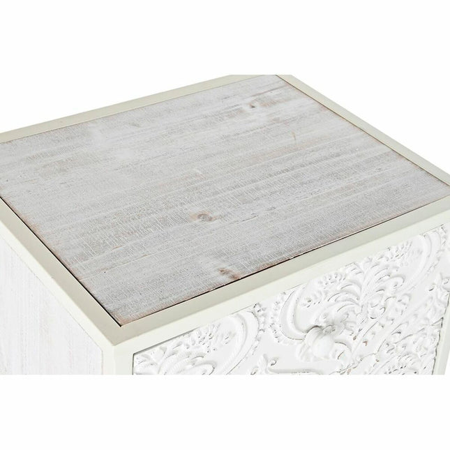 Schubladenschrank DKD Home Decor Tanne MDF Weiß Araber (45 x 34 x 78 cm)