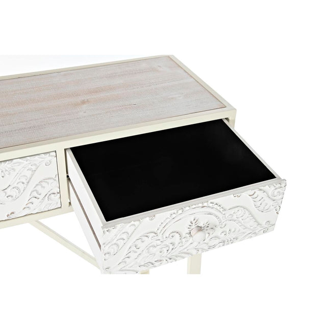 Konsole DKD Home Decor Tanne MDF Weiß Araber (120 x 35 x 80 cm)