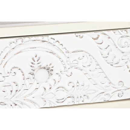 Konsole DKD Home Decor Tanne MDF Weiß Araber (120 x 35 x 80 cm)