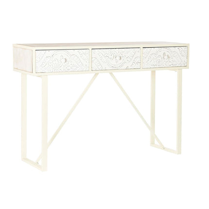 Konsole DKD Home Decor Tanne MDF Weiß Araber (120 x 35 x 80 cm)