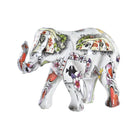 Deko-Figur DKD Home Decor 11 x 5 x 9 cm Elefant Weiß Bunt Kolonial