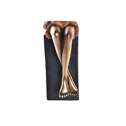 Deko-Figur DKD Home Decor 9 x 10 x 35 cm Damen Rot Gold türkis (2 Stück)