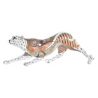 Deko-Figur DKD Home Decor 37 x 10 x 13 cm Orange Weiß Leopard Kolonial