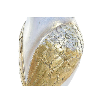 Deko-Figur DKD Home Decor Eule Gold Weiß 9 x 9 x 17 cm