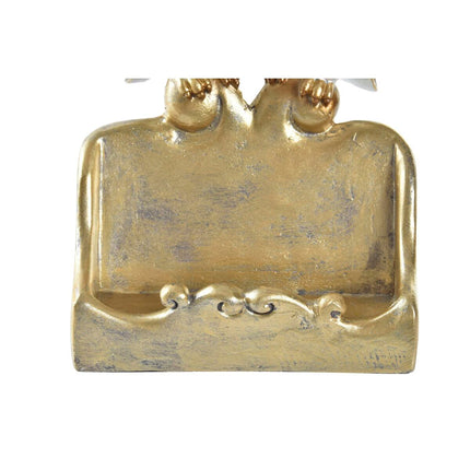 Deko-Figur DKD Home Decor 10 x 8 x 7 cm Eulen Gold Weiß