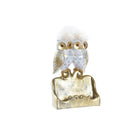 Deko-Figur DKD Home Decor 10 x 8 x 7 cm Eulen Gold Weiß
