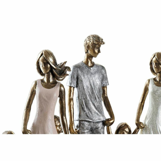 Deko-Figur DKD Home Decor 20,5 x 7,5 x 24,5 cm Kupfer Familie (2 Stück)