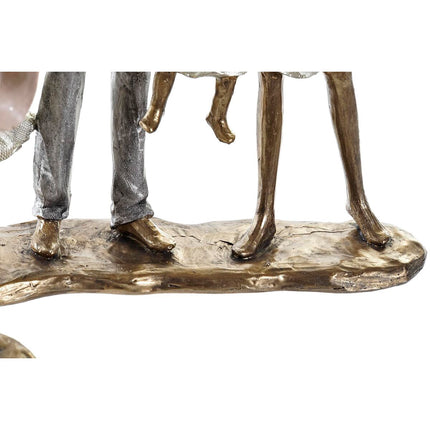 Deko-Figur DKD Home Decor 20,5 x 7,5 x 24,5 cm Kupfer Familie (2 Stück)