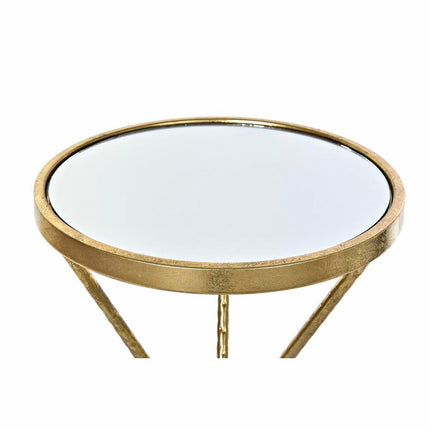 2nd-Set Tischchen DKD Home Decor Spiegel Gold Metall (35 x 35 x 71 cm)