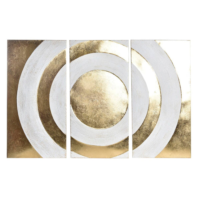 Wanddekoration DKD Home Decor Gold Metall Weiß Orientalisch (120 x 2 x 80 cm)