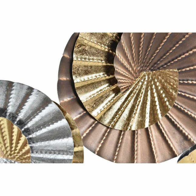 Wanddekoration DKD Home Decor Metall Bunt Orientalisch Spiralen (104 x 4,5 x 43 cm)