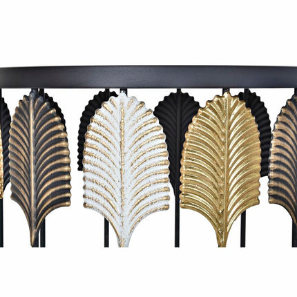 2nd-Set Tischchen DKD Home Decor Schwarz Bunt Metall Spiegel 46 x 46 x 61 cm