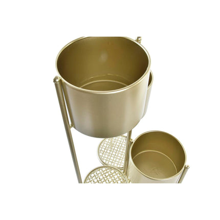 Blumentopf DKD Home Decor Gold Metall Orientalisch (38 x 40 x 81 cm)