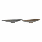 Tischdekoration DKD Home Decor 62 x 15 x 8 cm Antiker Finish Silberfarben Gold Loft (2 Stück)