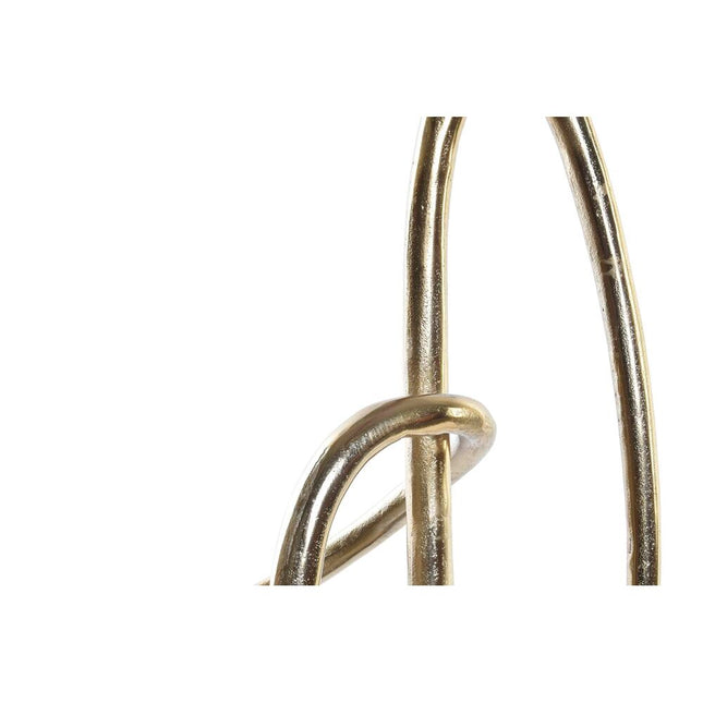 Deko-Figur DKD Home Decor abstrakt Schwarz Gold Aluminium Moderne (23 x 19 x 50 cm)