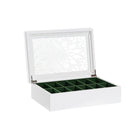 Uhrenkasten DKD Home Decor Kristall Weiß Holz MDF (29 x 20 x 9 cm)