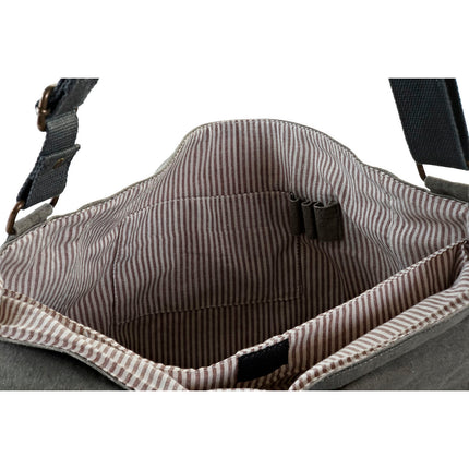 Schultertasche DKD Home Decor Fahrrad Grau Braun (48 x 10 x 37 cm)