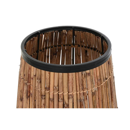 Blumentopf DKD Home Decor natürlich Schwarz Metall Rattan (40 x 40 x 82 cm)