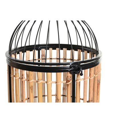 Dekorativer Käfig DKD Home Decor 38 x 38 x 61,6 cm natürlich (3 Stücke)
