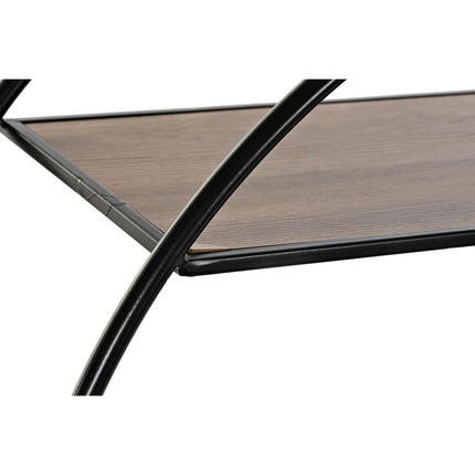 Regal DKD Home Decor Tanne Schwarz Metall Hellgrau 4 Regale (90 x 30 x 100 cm)