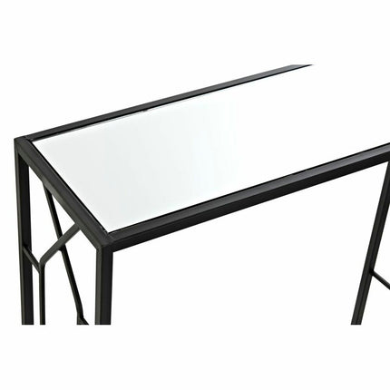 Konsole DKD Home Decor Kristall Schwarz Metall (82 x 32 x 76 cm) (2 Stück)