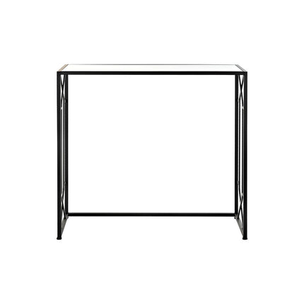Konsole DKD Home Decor Kristall Schwarz Metall (82 x 32 x 76 cm) (2 Stück)