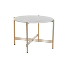 Beistelltisch DKD Home Decor Gold Metall Marmor (65 x 65 x 45 cm)