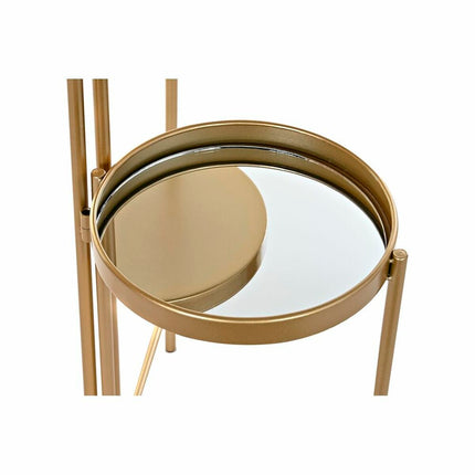 Regale DKD Home Decor Spiegel Golden Metall (49,5 x 49,5 x 80 cm)