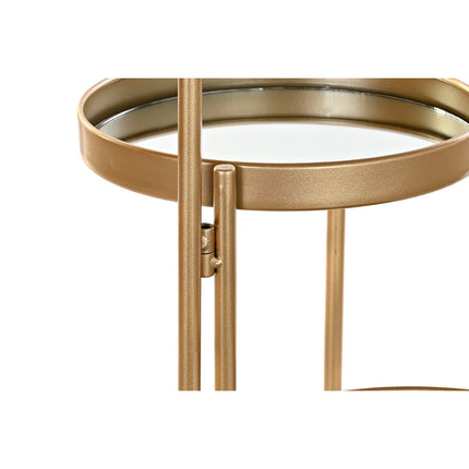 Regale DKD Home Decor Spiegel Golden Metall (49,5 x 49,5 x 80 cm)