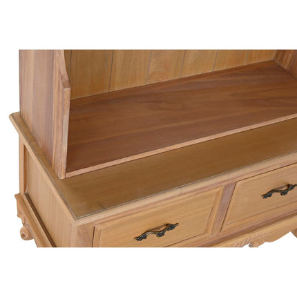 Konsolentisch mit 2 Schubladen DKD Home Decor 81,5 x 36,5 x 201 cm Tanne natürlich Holz MDF