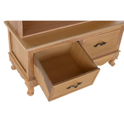 Konsolentisch mit 2 Schubladen DKD Home Decor 81,5 x 36,5 x 201 cm Tanne natürlich Holz MDF
