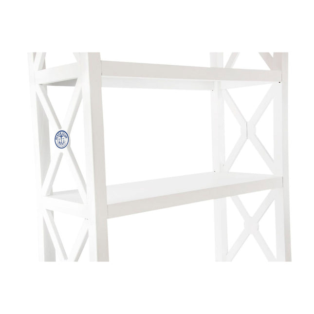 Regal DKD Home Decor Weiß Orange Holz Kunststoff 90 x 38 x 191 cm