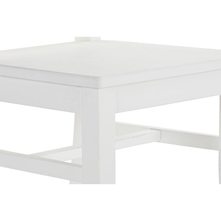 Esszimmerstuhl DKD Home Decor Holz Weiß (43 x 43 x 99,5 cm)
