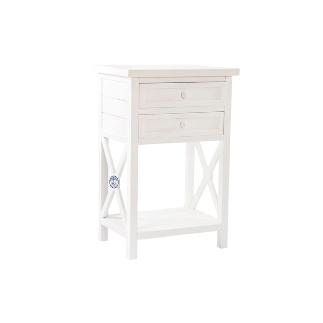 Nachttisch DKD Home Decor weiß Tanne (51 x 39 x 78 cm)
