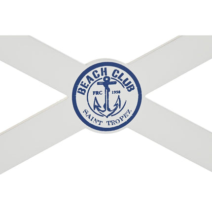 Kopfende des Betts DKD Home Decor 180 x 6 x 120 cm Blau Holz Weiß