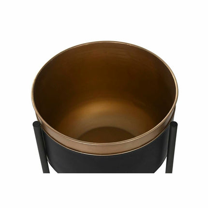 Blumentopfset DKD Home Decor Schwarz Bunt Kupfer Metall Loft 30 x 40 cm 34 x 34 x 50 cm
