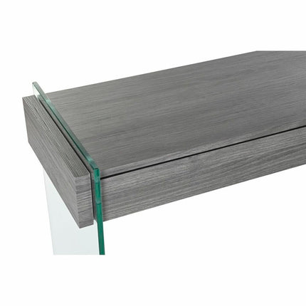 Konsole DKD Home Decor Kristall Grau Durchsichtig 120 x 40 x 76 cm Holz MDF