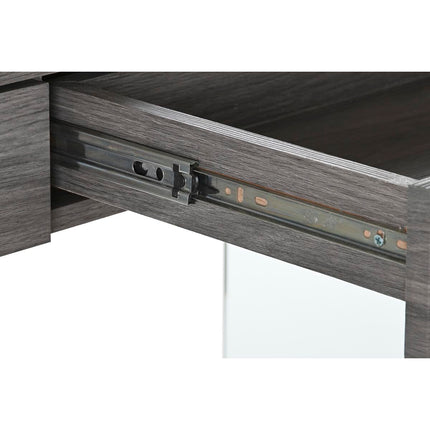 Konsole DKD Home Decor Kristall Grau Durchsichtig 120 x 40 x 76 cm Holz MDF