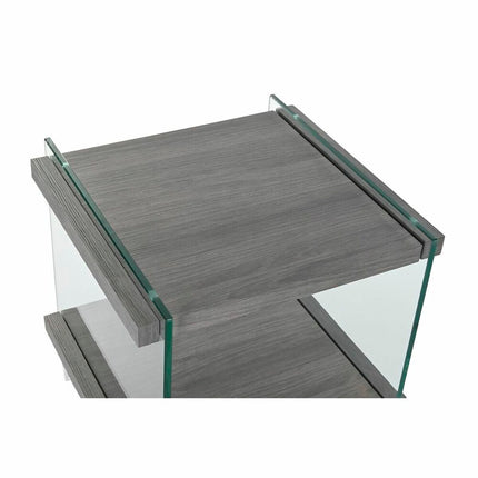 Nachttisch DKD Home Decor Kristall MDF Verre trempé (50 x 50 x 49 cm)