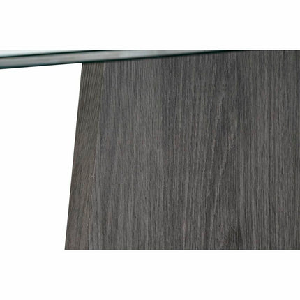 Esstisch DKD Home Decor Kristall Grau Durchsichtig Holz MDF (160 x 90 x 75 cm)