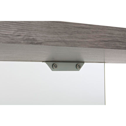 Schreibtisch DKD Home Decor Kristall Grau Durchsichtig MDF Verre trempé (120 x 50 x 76 cm)