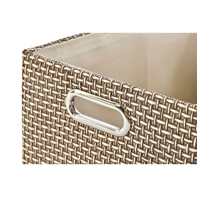 Korb-Set DKD Home Decor 40,5 x 28 x 18 cm Polyester (2 Stück)