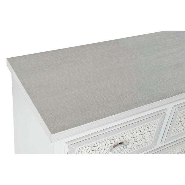 Kommode DKD Home Decor Beige Holz Weiß Holz MDF (80 x 40 x 105 cm)