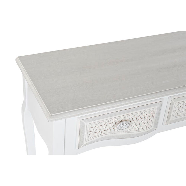 Konsole DKD Home Decor Holz MDF Weiß (120 x 40 x 78,5 cm)
